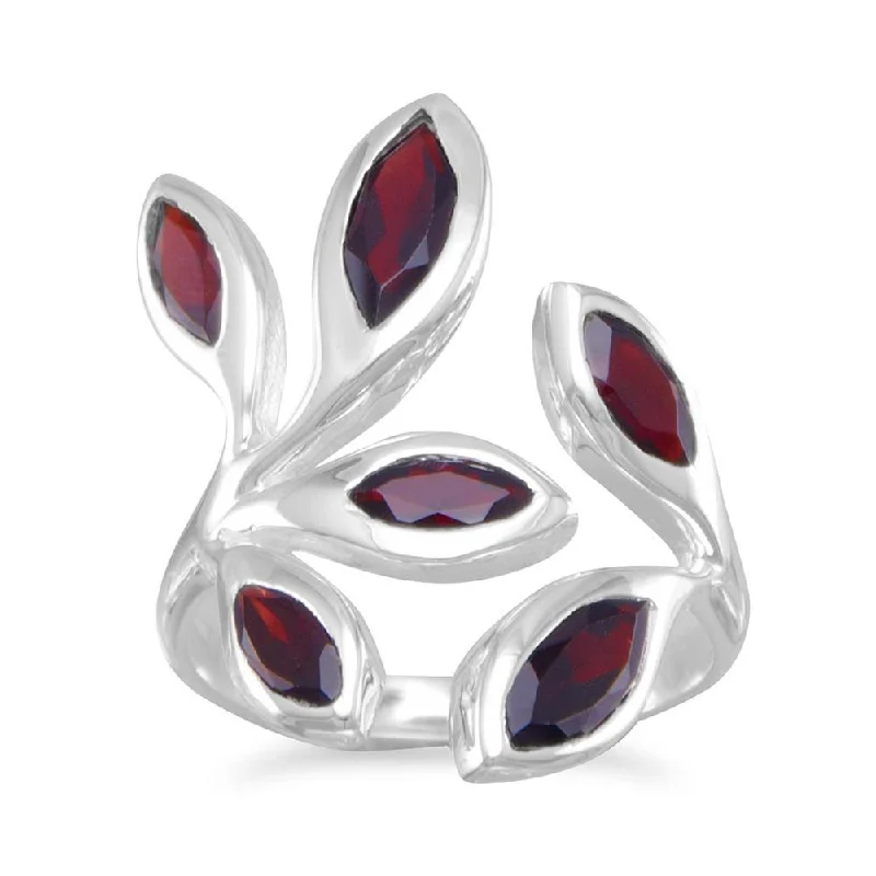 Wrap Around Garnet Ring