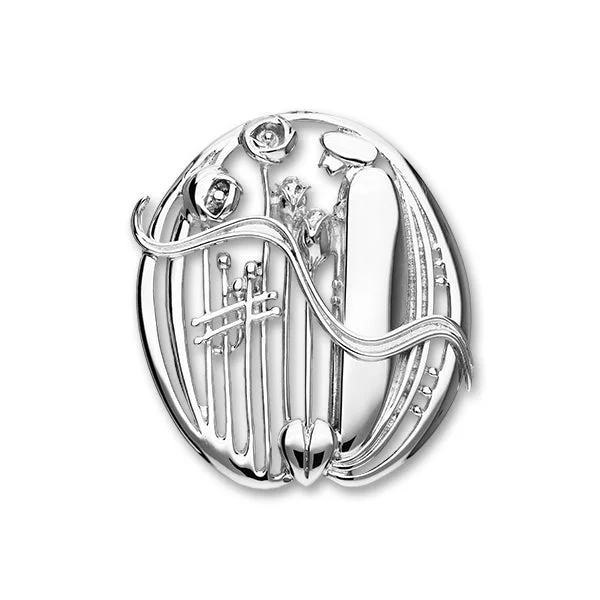 Charles Rennie Mackintosh Silver Brooch B348