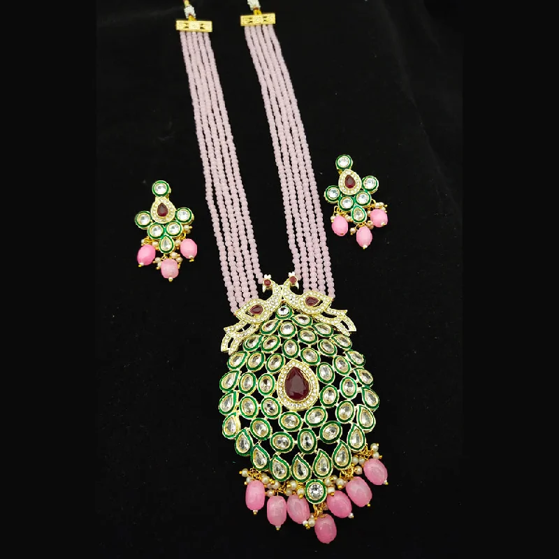 Manisha Jewellery Gold Plated Long Necklace Set