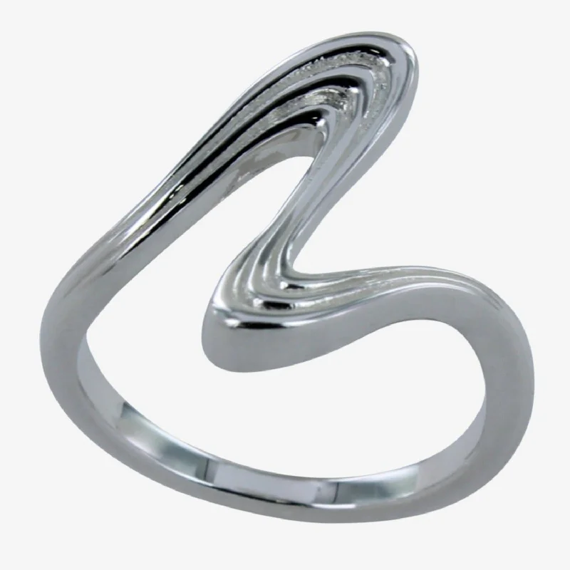 Sterling Silver Three Wave Ring