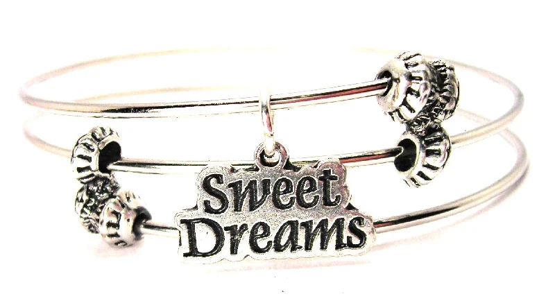 Sweet Dreams Triple Style Expandable Bangle Bracelet