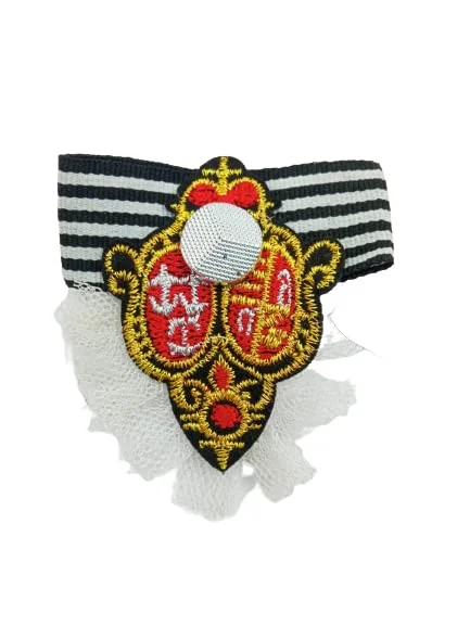 Royal Flair Striped Brooch