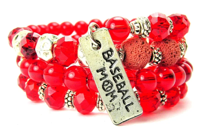 Baseball Mom Multi Wrap Bracelet