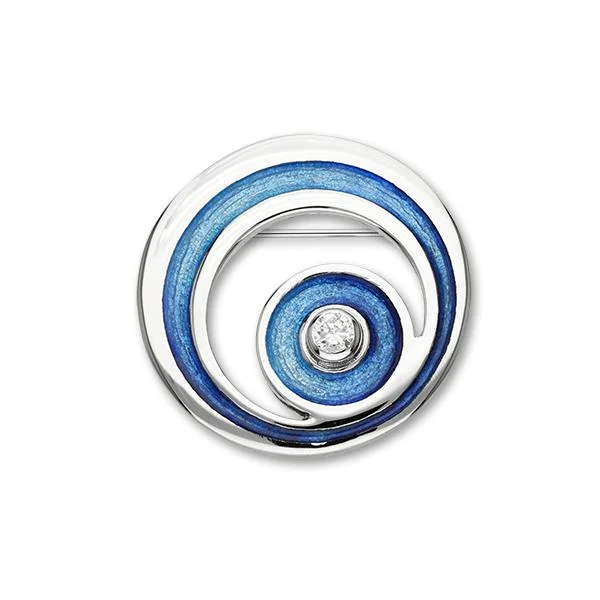 Orbit   Silver Brooch ECB2