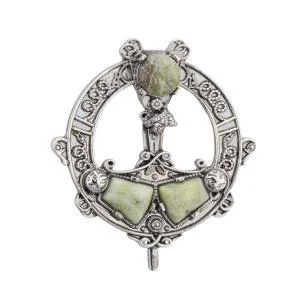 Connemara Marble Tara Brooch