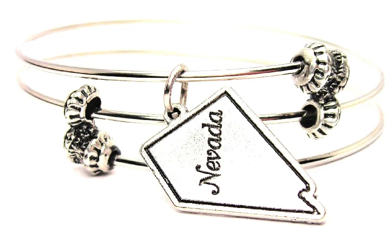 Nevada Triple Style Expandable Bangle Bracelet