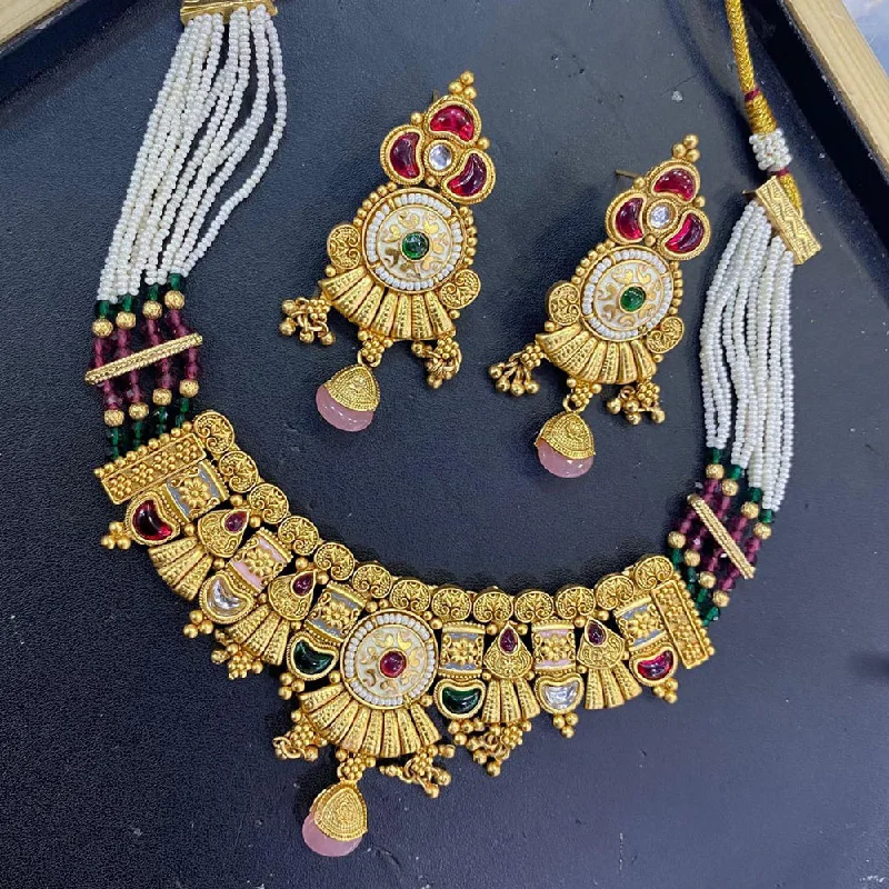 Manisha Jewellery Gold Plated Necklace Set