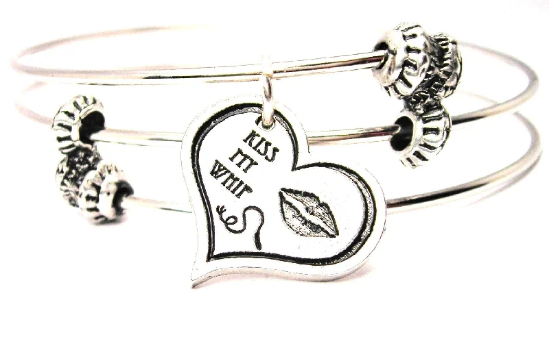 Kiss My Whip Triple Style Expandable Bangle Bracelet