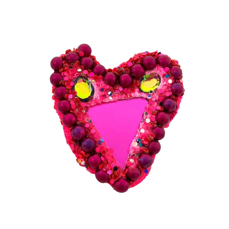 TINY PINK BEADED HEART, 2022