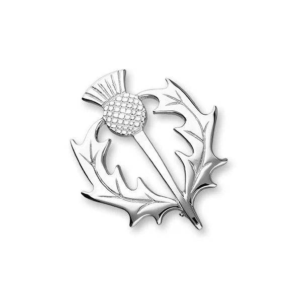 Thistle Silver Brooch B38