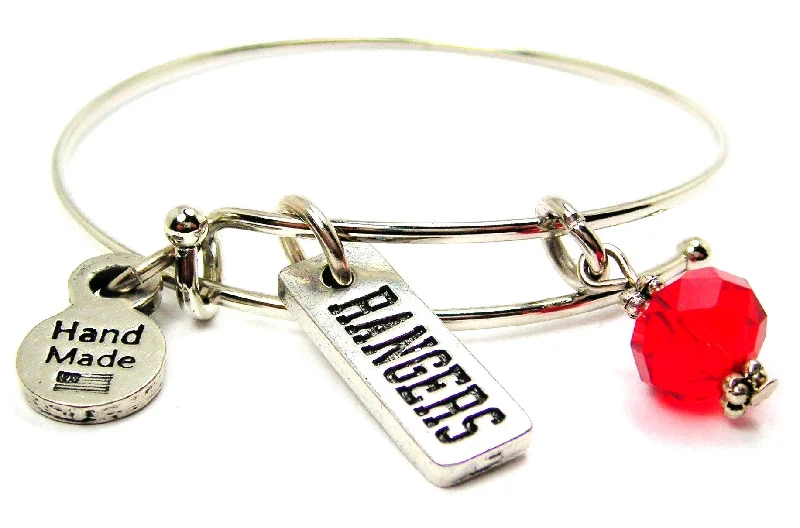 Rangers Tab Expandable Bangle Bracelet