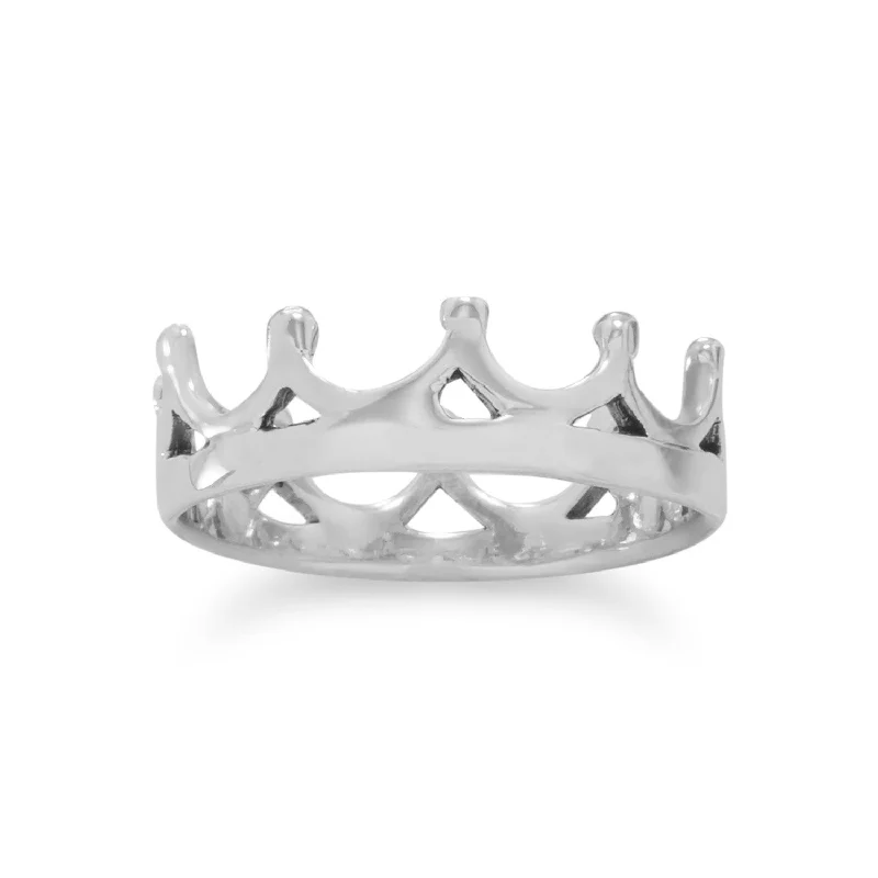 Polished Crown Ring