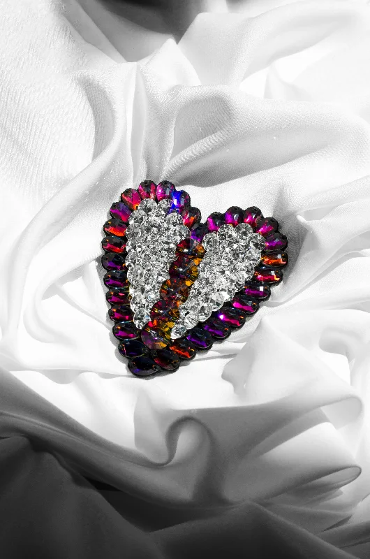 Striking Heart Brooch