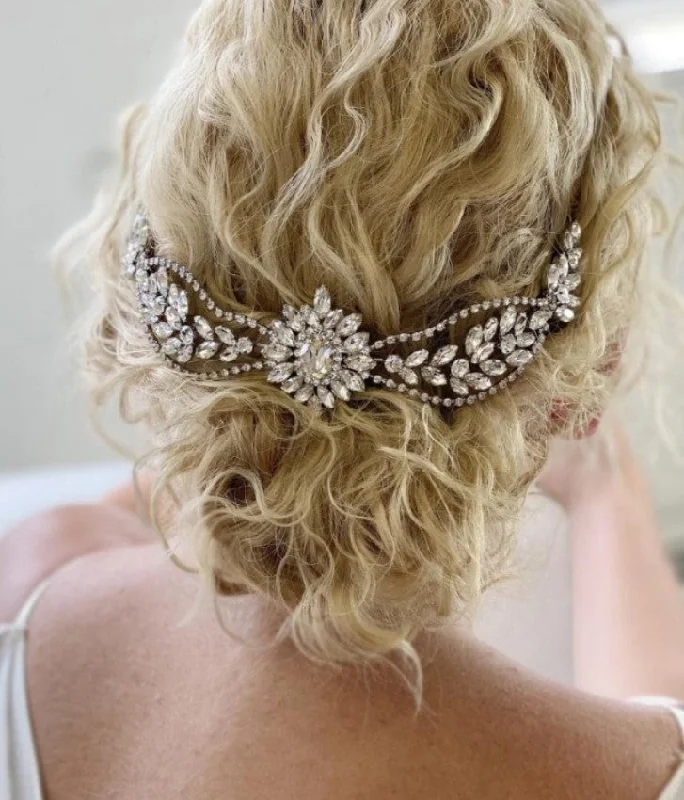 Bridal Hair Brooch Rhinestone  HBR-299