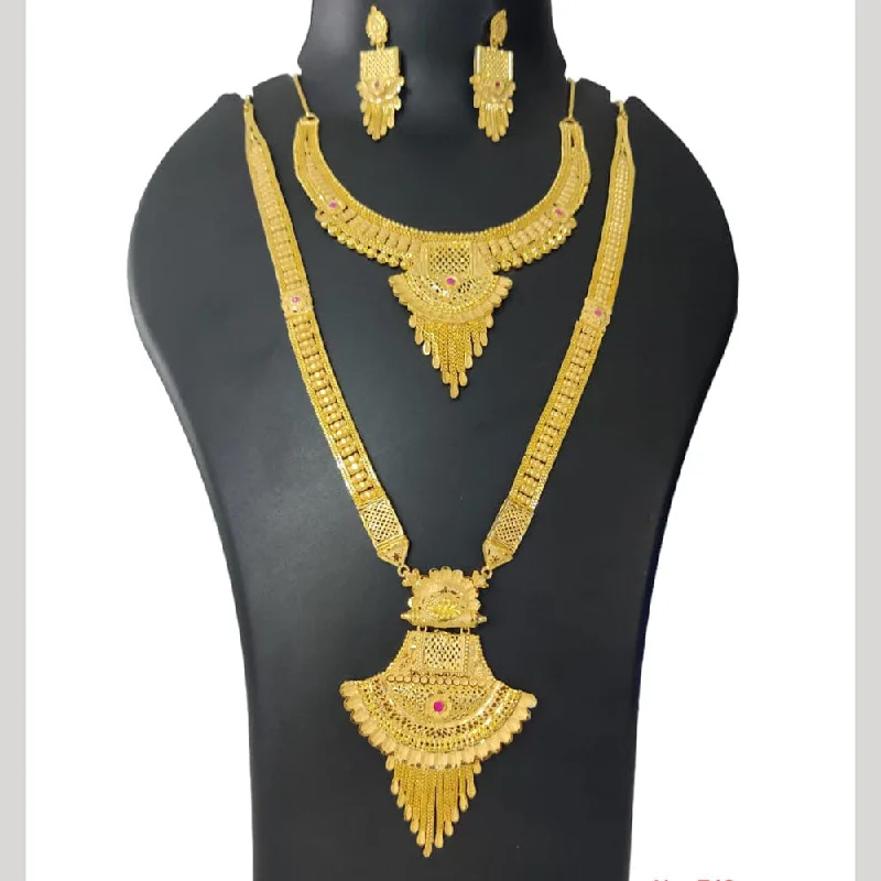 Pari Art Jewellery Forming Gold Necklace Combo